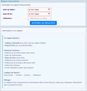Rapport Personnalisé
